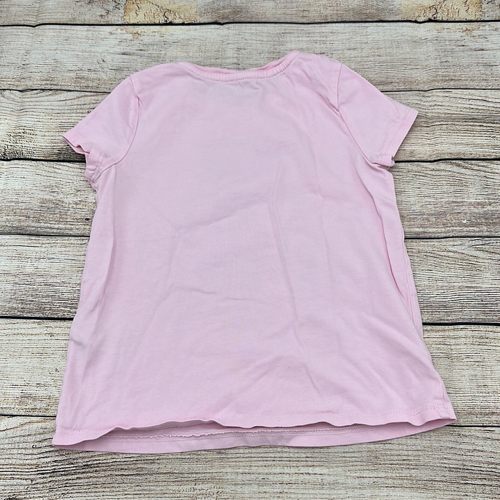 Kate Spade ♠️ Pink Here Comes Trouble Girls T-Shirt Size 5 - Picture 4 of 5